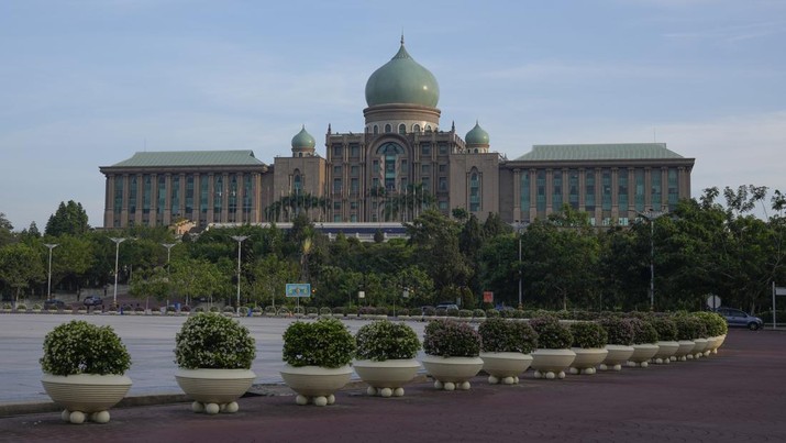 A view of the main building of the Malaysia Prime Minister's office is seen in Putrajaya, Malaysia, Wednesday, Dec. 8, 2021. Chinese hackers, likely state-sponsored, have been broadly targeting government and private-sector organizations across Southeast Asia, including Malaysia, according to a report released Wednesday by a U.S.-based private cybersecurity company. (AP Photo/Vincent Thian)
