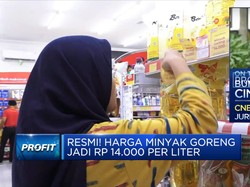 Resmi! Harga Minyak Goreng Jadi Rp 14.000 per Liter