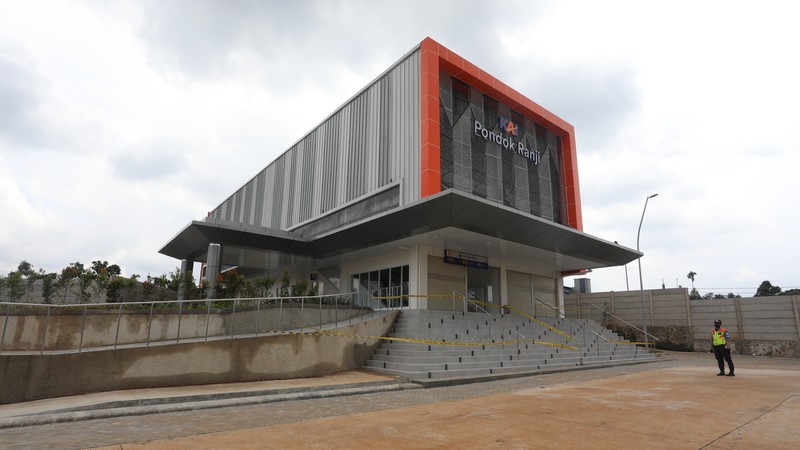 Stasiun Pondok Ranji (CNBC Indonesia/Andrean Kristianto)
