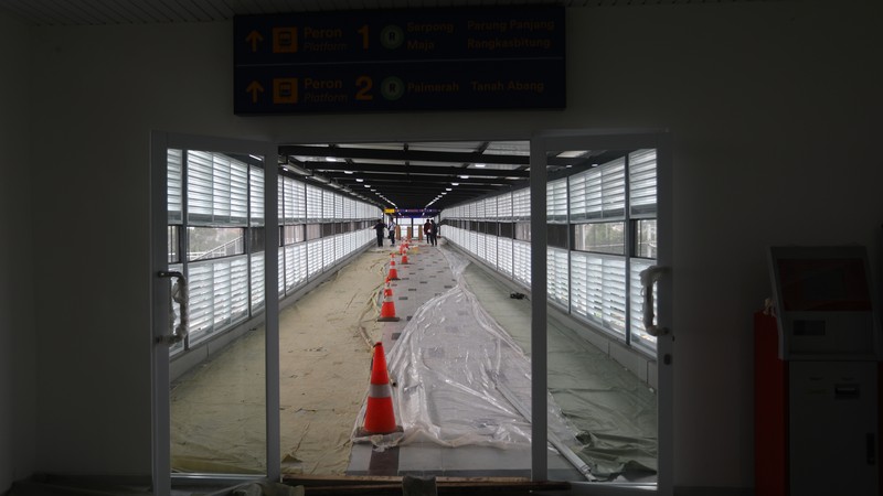 Stasiun Pondok Ranji (CNBC Indonesia/Andrean Kristianto)
