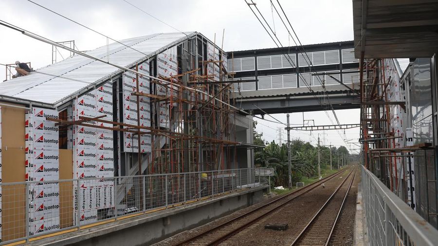 Stasiun Pondok Ranji (CNBC Indonesia/Andrean Kristianto)