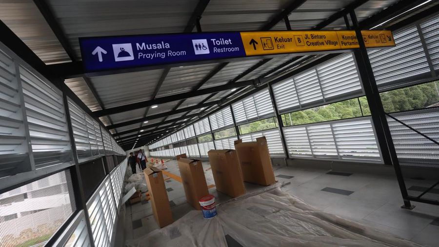 Stasiun Pondok Ranji (CNBC Indonesia/Andrean Kristianto)