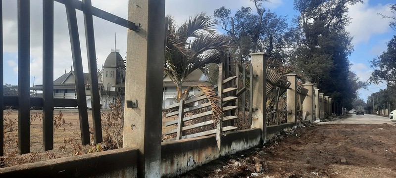 A general view shows damaged buildings following volcanic eruption and tsunami, in Tongatapu, Tonga in this picture obtained from social media on January 21, 2022. Courtesy of Marian Kupu/Broadcom Broadcasting FM87.5/via REUTERS THIS IMAGE HAS BEEN SUPPLIED BY A THIRD PARTY. MANDATORY CREDIT.