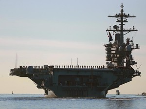 ⁠USS Abraham Lincoln Hengkang dari Timteng Usai Mental Awak Goyang