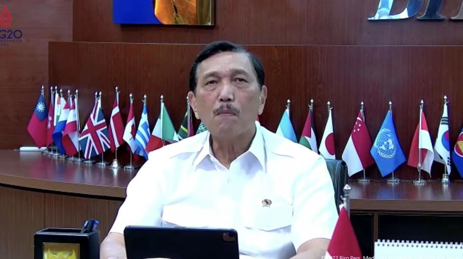 Menteri Koordinator Bidang Kemaritiman dan Investasi Luhut Binsar Pandjaitan Memberikan Keterangan Pers Menteri terkait Hasil Rapat Terbatas “Evaluasi PPKM