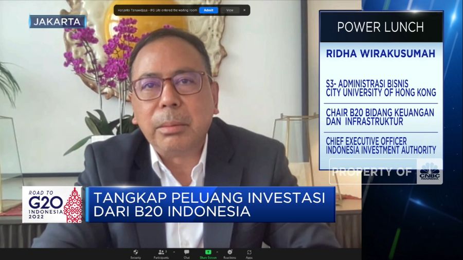Ridha Wirakusumah & Peluang Investasi Infrastruktur di Forum B20 (CNBC Indonesia TV)