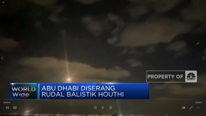 Abu Dhabi Diserang Rudal Balistik Houthi Abu Dhabi Diserang Rudal Balistik Houthi