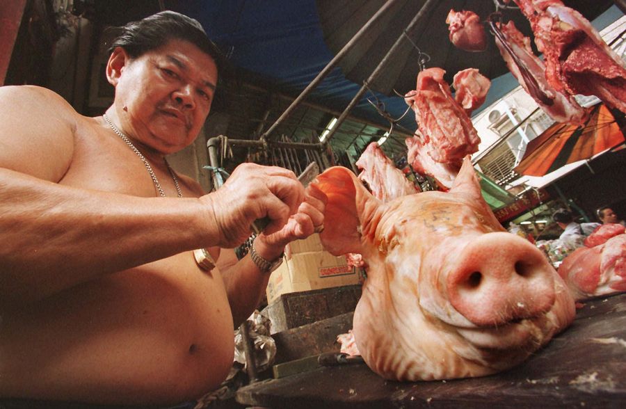 Penjualan Daging Babi di Thiland