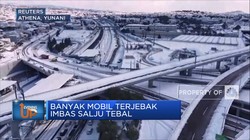 Lalu Lintas di Yunani Terganggu Imbas Tertutup Salju Tebal