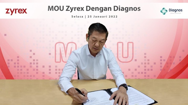 PT. Zyrexindo Mandiri Buana Tbk (ZYRX) dan PT Diagnos Laboratorium Utama Tbk (DGNS) bekerja sama untuk digitalisasi jaringan laboratorium di tahun ini. PT. Zyrexindo Mandiri Buana Tbk (ZYRX) dan PT Diagnos Laboratorium Utama Tbk (DGNS) bekerja sama untuk digitalisasi jaringan laboratorium di tahun ini.