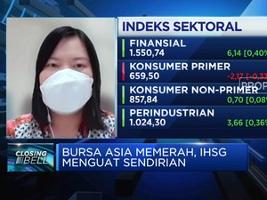 Bursa Asia Mmerah, IHSG Bertahan Sendiri?
