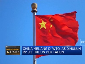 China Menang di WTO, AS Dihukum
