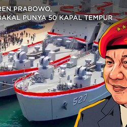 Keren Prabowo, RI Bakalan Punya 50 Kapal Perang Siap Tempur