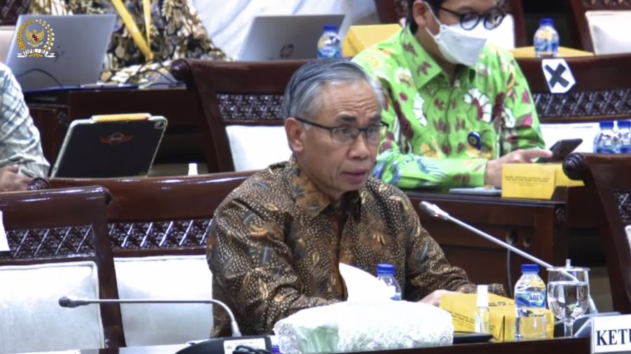 Ketua Dewan Komisioner Otoritas Jasa Keuangan (OJK) Wimboh Santoso Saat Raker dengan Komisi XI DPR RI (Tangkapan Layar Youtube Komisi XI DPR RI Channel)