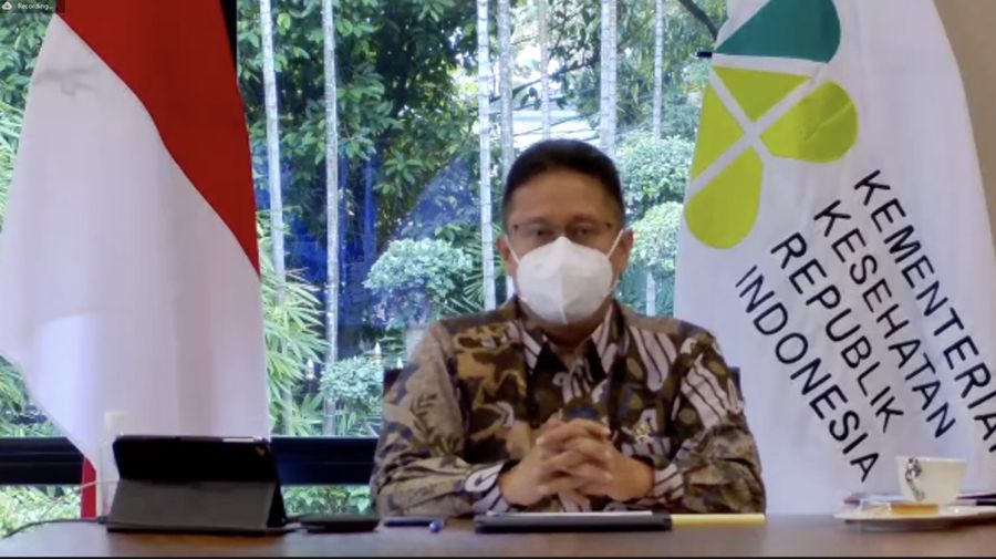 Menteri Kesehatan Budi Gunadi Sadikin Saat Konferensi Pers Kesiapan Gelombang Ketiga COVID-19. (Tangkapan Layar Youtube Kementerian Kesehatan RI)