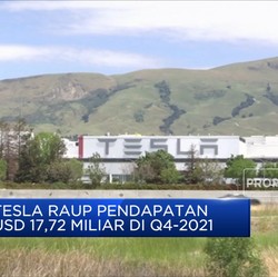 Tesla Raup Pendapatan USD 17,72 Miliar di Q4-2021