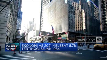 Ekonomi AS 2021 Melesat 5,7% Tertinggi Sejak 1984