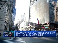 Ekonomi AS 2021 Melesat 5,7% Tertinggi Sejak 1984