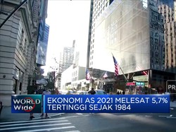 Ekonomi AS 2021 Melesat 5,7% Tertinggi Sejak 1984