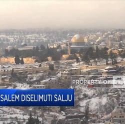 Langka, Yerusalem Diselimuti Salju