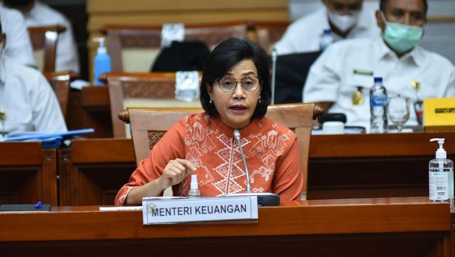 Menteri Keuangan Sri Mulyani menghadiri rapat Komisi 1 DPR  bersama Menhan Prabowo Subianto membahas Penghapusan Dua Kapal TNI AL. (Tangkapan Layar via Instagram @smindrawati)
