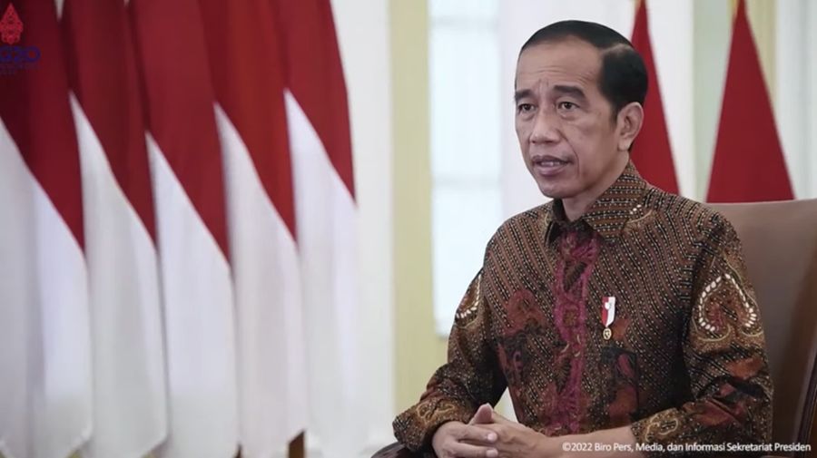 Presiden Joko Widodo (Jokowi) Membeerikan Keterangan Pers terkait Perkembangan Covid-19, Istana Bogor, Jumat (28/1/2022). (Tangkapan Layar Yotube Sekretariat Presiden)