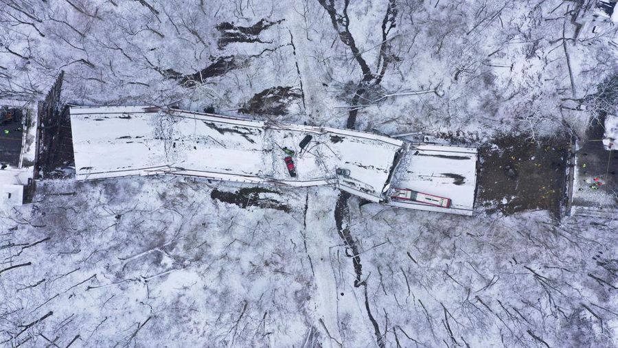Jembatan di Pittsburgh AS Runtuh (REUTERS/DRONE BASE)