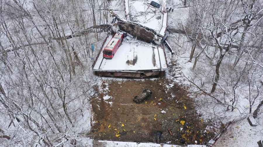 Jembatan di Pittsburgh AS Runtuh (REUTERS/DRONE BASE)