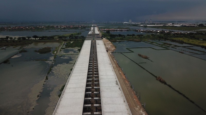 Pembangunan tol Semarang-Demak seksi II terus dikebut. Ditargetkan, proyek pembangunan jalan tol dari Sayung sampai Demak sepanjang 16,31 km. (Dok: Humas Jateng/jatengprov.go.id/) Pembangunan tol Semarang-Demak seksi II terus dikebut. Ditargetkan, proyek pembangunan jalan tol dari Sayung sampai Demak sepanjang 16,31 km. (Dok: Humas Jateng/jatengprov.go.id/)