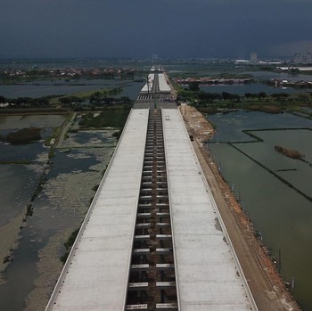 Begini Wujud Tol di Pantura yang Muncul Fenomena 'Atlantis'