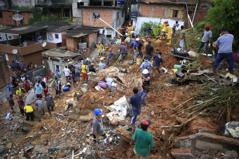 Banjir dan tanah longsor terjang Sao Paulo, Brasil (AP Photo/Orlando Junior-Futura Press)