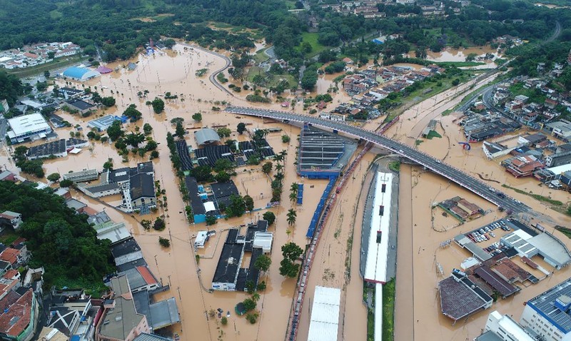 Banjir dan tanah longsor terjang Sao Paulo, Brasil (AP Photo/Orlando Junior-Futura Press)