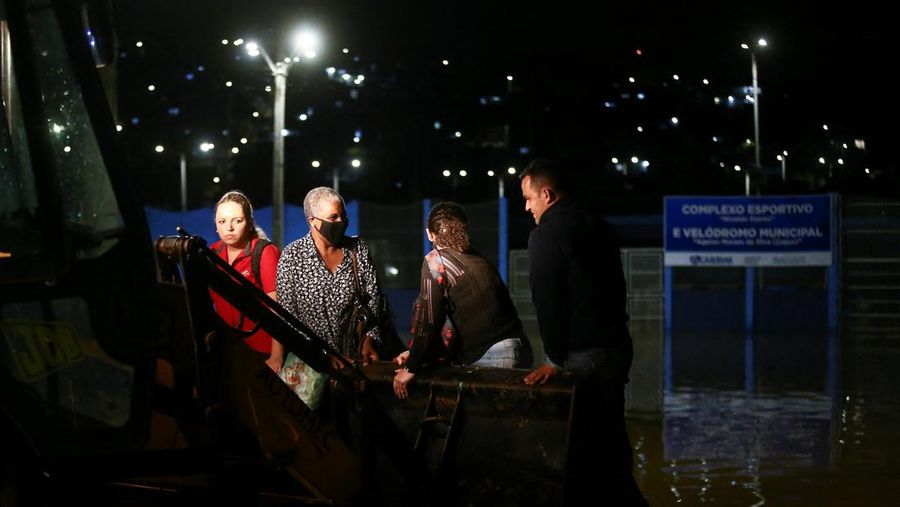 Banjir dan tanah longsor terjang Sao Paulo, Brasil (AP Photo/Orlando Junior-Futura Press)