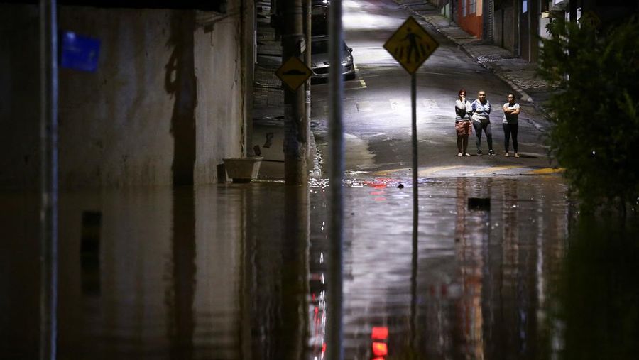 Banjir dan tanah longsor terjang Sao Paulo, Brasil (AP Photo/Orlando Junior-Futura Press)