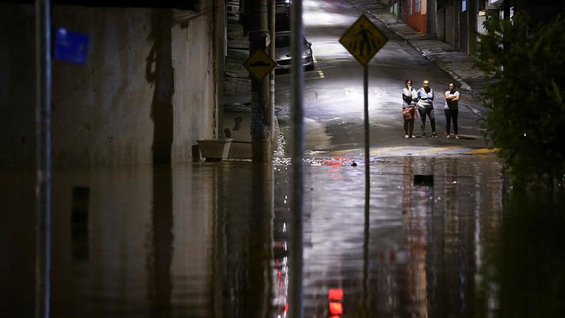 Banjir dan tanah longsor terjang Sao Paulo, Brasil (AP Photo/Orlando Junior-Futura Press)