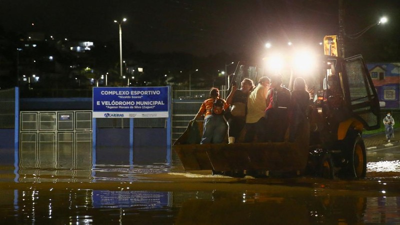 Banjir dan tanah longsor terjang Sao Paulo, Brasil (AP Photo/Orlando Junior-Futura Press)