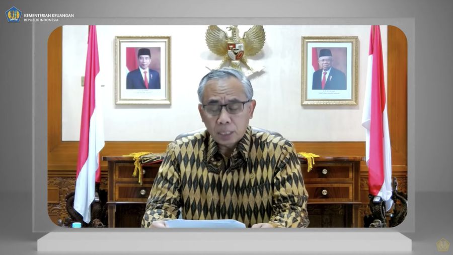 Konferensi Pers KSSK hasil rapat Berkala KSSK I Tahun 2022 (Tangkapan layar youtube Kemenkeu RI)