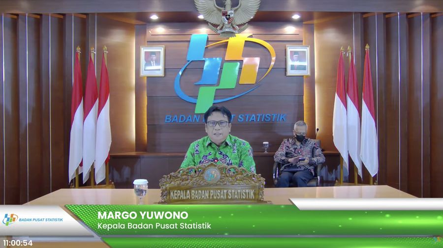 Rilis BPS, Rabu (2/1/2022) (Tangkapan layar youtube BPS Statistik)