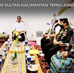 Saat Rombongan Sultan Kalimantan Temui Jokowi, Ada Apa?