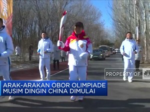 Arak-arakan Obor Olimpiade Musim Dingin China Dimulai