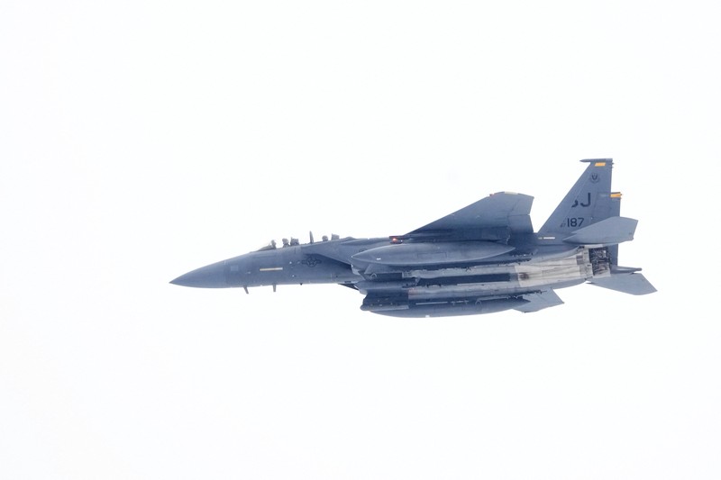 Kapal induk Amerika Serikat (AS), USS Harry S Truman, menggelar latihan militer di perairan Laut Adriatik  (REUTERS/YARA NARDI)