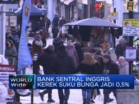 Bank Sentral Inggris Kerek Suku Bunga Jadi 0,5%