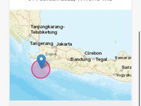 Ini Lokasi Gempa Magnitudo 5,5 yang Terasa Sampai Jakarta