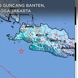 Gempa M 5,5 Guncang Banten, Terasa Hingga Jakarta
