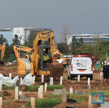 Potret Terkini TPU Rorotan di Tengah Lonjakan Kasus Covid-19
