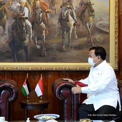 Dubes Palestina 'Sowan' Menhan Prabowo, Apa yang Dibahas?