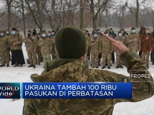 Ukraina Tambah 100 Ribu Pasukan ke Perbatasan