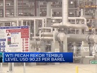 WTI Pecah Rekor Tembus Level USD 90,23 Per Barel