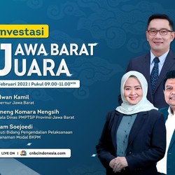 Live Now! Ridwan Kamil Ungkap Realisasi Investasi Jabar 2021
