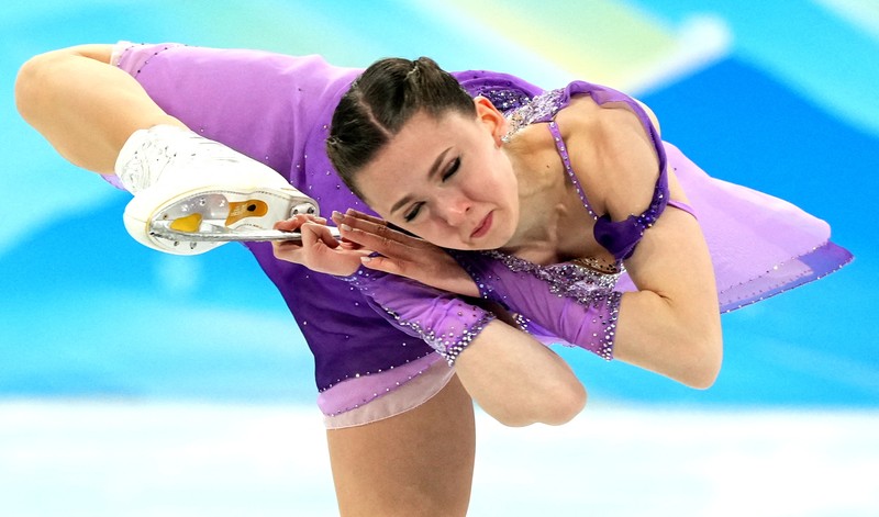 2022 Beijing Olympics - Figure Skating - Team Event - Women Single Skating - Short Program - Capital Indoor Stadium, Beijing, China - February 6, 2022. Madeline Schizas of Canada in action. REUTERS/Evgenia Novozhenina